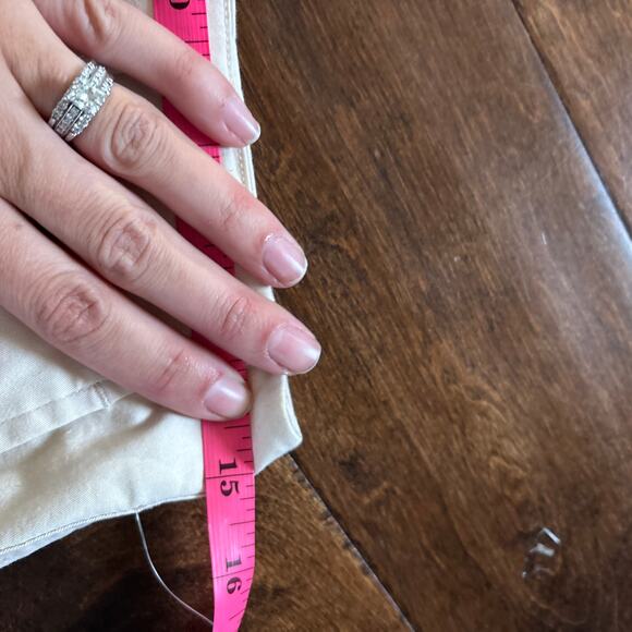 NWT A New Day Stretch High Waisted Wide Leg Cargo Pants Cream Women's Size 6 - Picture 10 of 12